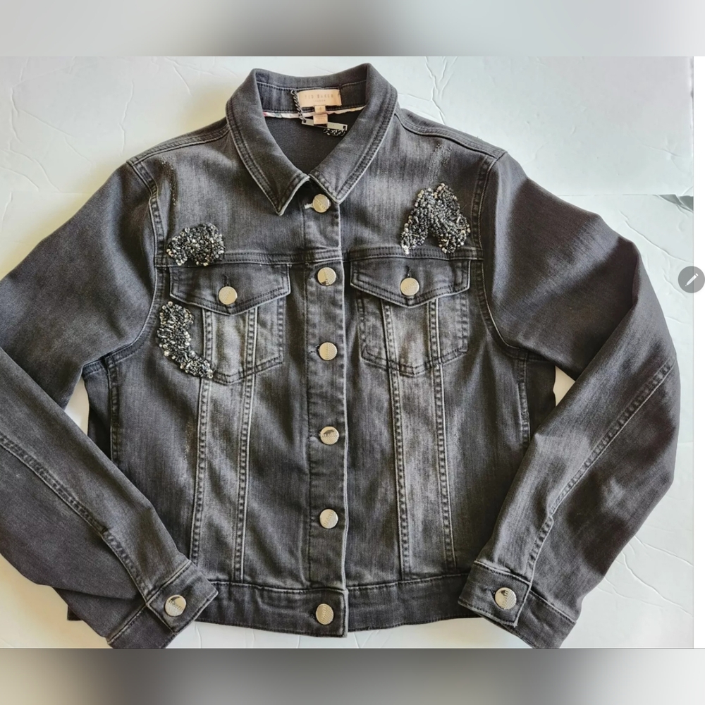 Ted Baker Black Jean Jacket Classic Style